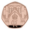 Krl Karel III. - Korunovace UK 50p 15.5g proof 2023 - zlat mince