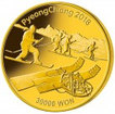Zimn olympijsk hry PyeongChang 1oz proof 2018 - zlat mince
