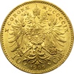 Zlat mince Desetikoruna Frantika Josefa I. Rakousk raba 1909 