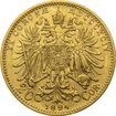 Zlat mince Dvacetikoruna Frantika Josefa I. Rakousk raba 1894