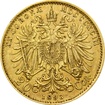 Zlat mince Dvacetikoruna Frantika Josefa I. Rakousk raba 1893