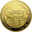 Zlat investin mince Slon africk Somlsko 1 Oz 2020