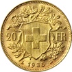 Zlat mince 20 Frank Helvetia Vreneli