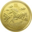Zlat investin mince Year of the Horse Rok Kon Lunrn 1 Oz 2014