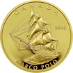 Zlat mince Marco Polo - Tall Ships Legacy 2016 Proof