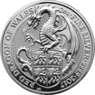 Stbrn investin mince The Queen&apos;s Beasts Red Dragon 2 Oz 2017