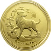 Zlat investin mince Year of the Dog Rok Psa Lunrn 1 Oz 2018