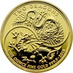 Zlat investin mince Dva draci 1 Oz 2018