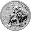 Stbrn investin mince Year of the Ox Rok Buvola Lunrn 1/2 Oz 2021