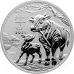Stbrn investin mince Year of the Ox Rok Buvola Lunrn 1 Oz 2021