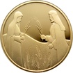 Zlat mince Rt na Boazov poli 10 NIS Izrael Biblick umn 2020 Proof