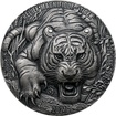 Stbrn mince 2 Kg Tygr High Relief 2021 Antique Standard