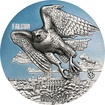 Stbrn kolorovan mince 3 Oz Urban Hunters - Sokol 2022 Antique Standard