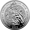 Stbrn investin mince The Royal Tudor Beasts - The Lion of England  2 Oz 2022