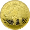 Zlat mince India Wildlife - Nosoroec 1 Oz 2022