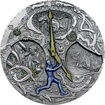 Stbrn mince Cestovn v ase 2 Oz High Relief 2022 Antique Standard