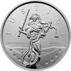 Stbrn investin mince Gibraltar Lady Justice 1 Oz 2022