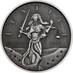 Stbrn investin mince Gibraltar Lady Justice Antique 1 Oz 2022