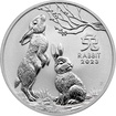 Stbrn investin mince Year of the Rabbit Rok Krlka Lunrn 2 Oz 2023