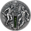 Stbrn mince Starovc bohov: Hermes a Merkur 2 Oz High Relief 2021 Antique Standard