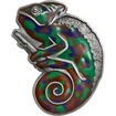 Stbrn mince 3 Oz Chameleon 2023 Antique Standard