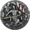 Stbrn mince srie Camelot - Sir Lancelot 2 Oz Ultra high relief 2022 Antique Standard