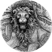 Stbrn mince 3 Oz Lev - Predators High Relief 2023 Antique Standard