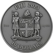 Stbrn mince 3 Oz Mandala Art - Indick Mandala 2023 Antique Standard