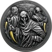 Stbrn pozlacen mince Assassins - Sicarii 2 Oz High Relief 2022 Antique Standard