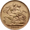 Zlat Sovereign Krl Eduard VII. 1908