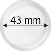 Plastové kapsle na mince o průměru 43 mm - 10 ks