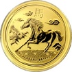 Zlat investin mince Year of the Horse Rok Kon Lunrn 1/2 Oz 2014