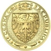 Nejkrásnější medailon IV. - Karlštejn 2 Oz zlato b.k. 