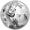 150g stbrn mince Panda Proof - letn povrch 2021 China Mint
