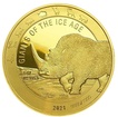 1 oz zlat mince Obi doby ledov - Nosoroec 2021 Proof Leipziger Edelmetallverarbeitung