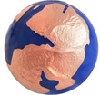 Stbrn mince 3 oz  Blue Marble planeta Zem - Pangea 2022 Proof High Relief, pozlacen - Barbados