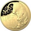 The Royal Australian Mint 1 oz zlat mince Lunar Rok Tygra 2022 Proof, obloukov raba  Royal Australian Mint