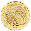The Royal Mint 1/4 oz zlatá mince The Lion of England - The Royal Tudor Beasts 2022 - Royal Mint