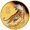 The Perth Mint 1 oz zlat mince Lunar III Tygr Proof 2022  barevn proveden -  Perth Mint