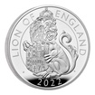 The Royal Mint 5 oz stbrn mince Lev Anglie - Royal Tudor Beasts 2022 PROOF - Royal Mint