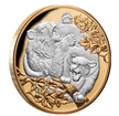 5 oz stbrn mince Puma a Medvd - Apex Predators - PROOF 2022 - Niue