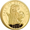 The Royal Mint 1/4 oz zlatá mince Yale of Beaufort - The Royal Tudor Beasts PROOF 2023 - Royal Mint