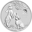 The Perth Mint 2 oz stbrn mince Lunrn srie III rok krlka 2023 - Perth Mint