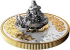 The Royal Canadian Mint 5 oz stbrn mince Vnon drek 2022 PROOF pozlacen - Royal Canadian Mint