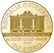 1/2 oz zlatá mince Wiener Philharmoniker 2023 Münze Österreich