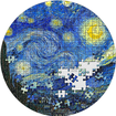 Stbrn mince 3 oz Hvzdn obloha Van Gogh - Micropuzzle Treasures 2019 PROOF Ultra High Relief - CIT Coin Invest