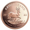 2 oz zlatá mince Krugerrand Proof – Leštěný povrch – 2022 – South African Mint