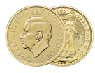 The Royal Mint 1 oz zlat mince Gold Britannia  2023 Krl Charles III - Royal Mint