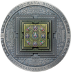 Stbrn mince 3 oz  Vairochana Buddha Antique Finish, Ultra High Relief, barevn proveden 2022 - CIT Coin Invest