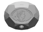 The Royal Canadian Mint 3 oz stbrn mince ve tvaru diamantu s diamantem Forevermark Black Label Diamond 2023 PROOF - Royal Canadian Mint